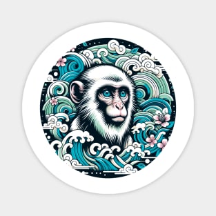 Japanese style monkey Magnet